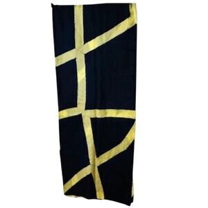 Eileen Fisher Silk Shibori Intersections Print Wrap Scarf 76” x 15”